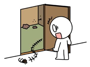 散らかった部屋のイメージ